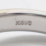 K18WG デザイン リング ダイヤ0.28ct ゲージ棒約12号