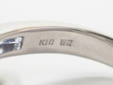 K18WG デザインリング サファイヤ0.70ct ダイヤ0.43ct ゲージ棒約11号
