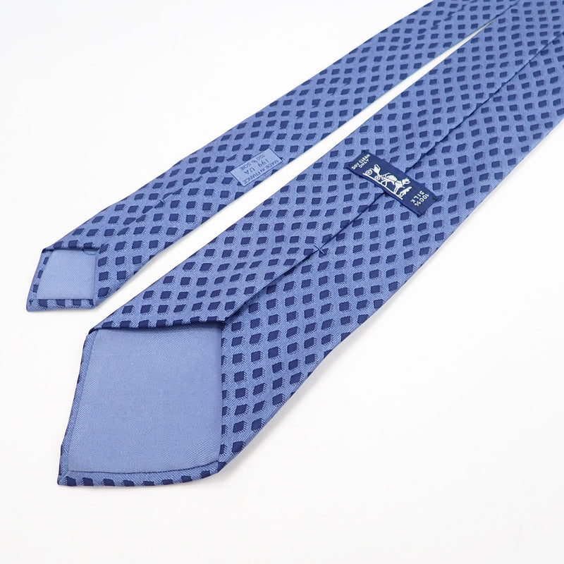 ネクタイ シルク100％ ブルー