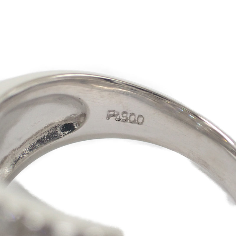 Pt900 デザインリング ダイヤ 1.04ct ゲージ棒約12号