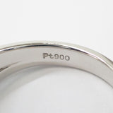 Pt900 デザインリング ダイヤ 0.20ct ゲージ棒約13号