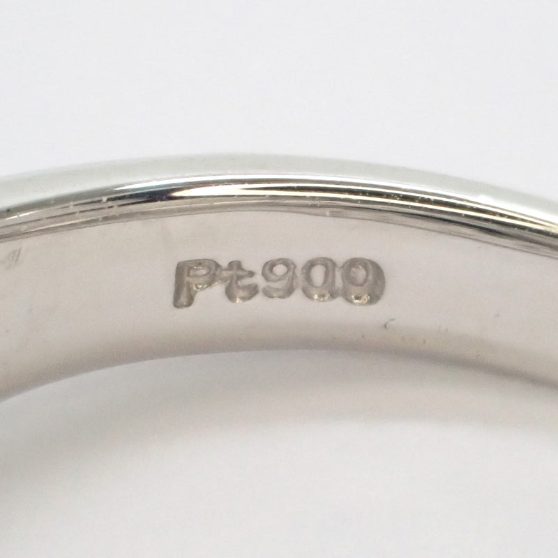 Pt900 デザインリング ダイヤ 0.36/0.20ct ゲージ棒約11号強