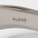 Pt900 デザインリング ダイヤ 0.40ct ゲージ棒約12.5号