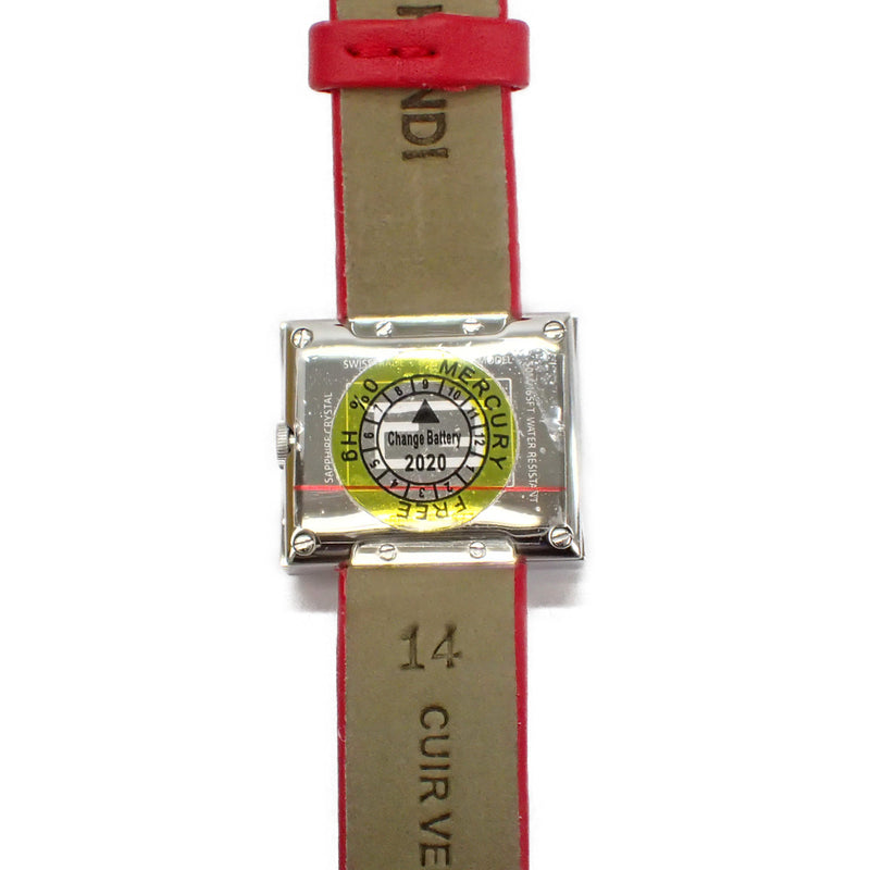 フェンディ マニア レディース腕時計 FOW850A2YAF0C0U レッド文字盤
