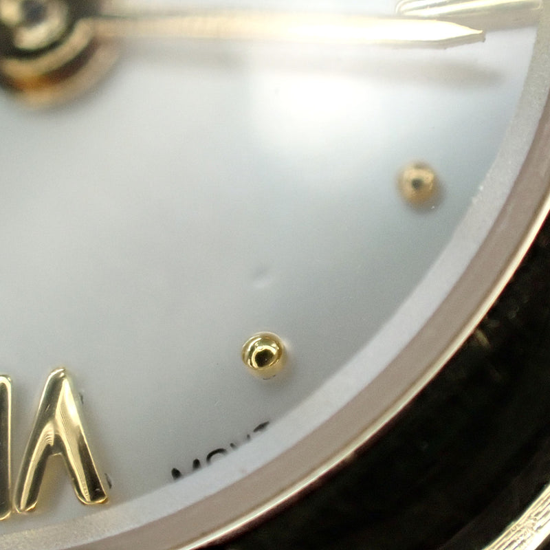 【ABランク】MIKIMOTO ミキモト パール ウォッチ レディース 腕時計 GP 革ベルト シェル文字盤【ISEYA】