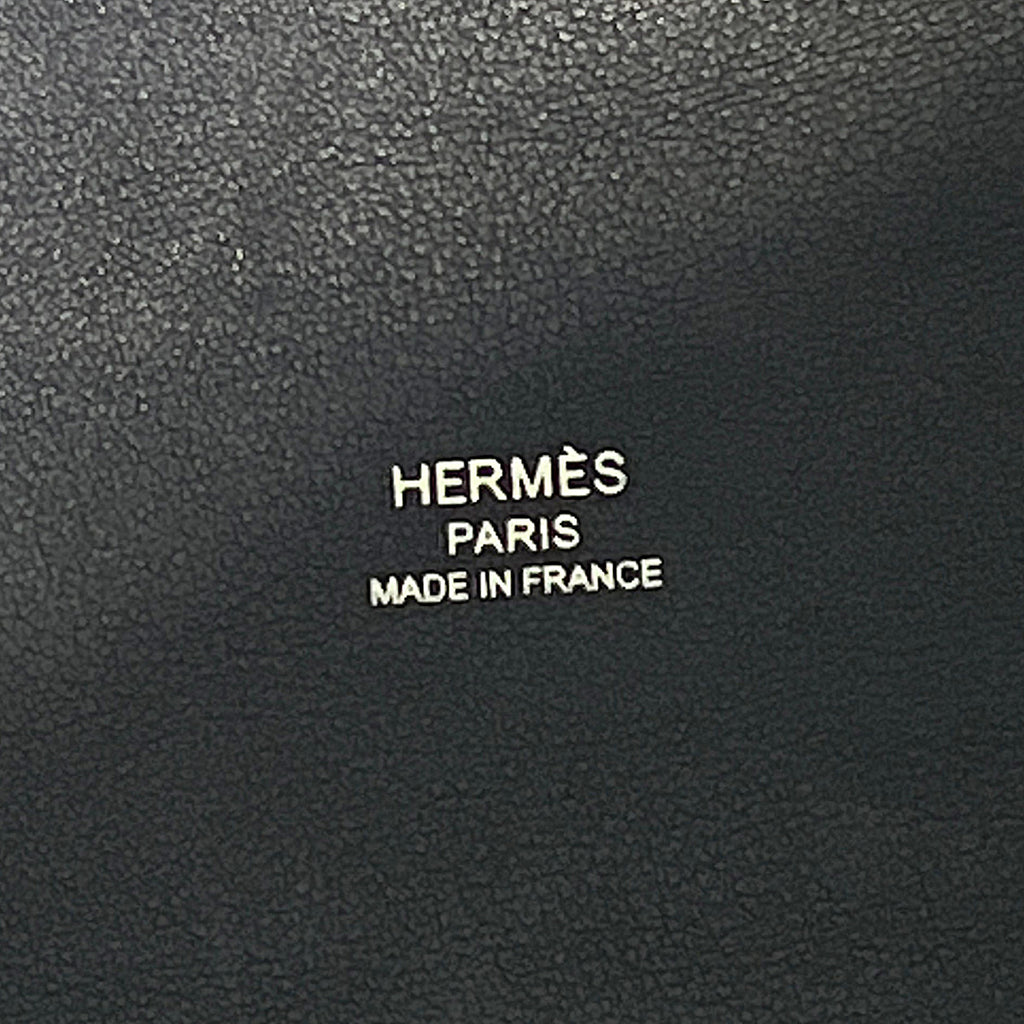 【Aランク】HERMES エルメス H・アン・ビエPM アッシュアンビエ 2wayバッグ キャンバス×レザー ブルーフランス×ノワール×ブルーサフィール Z刻印【ISEYA】