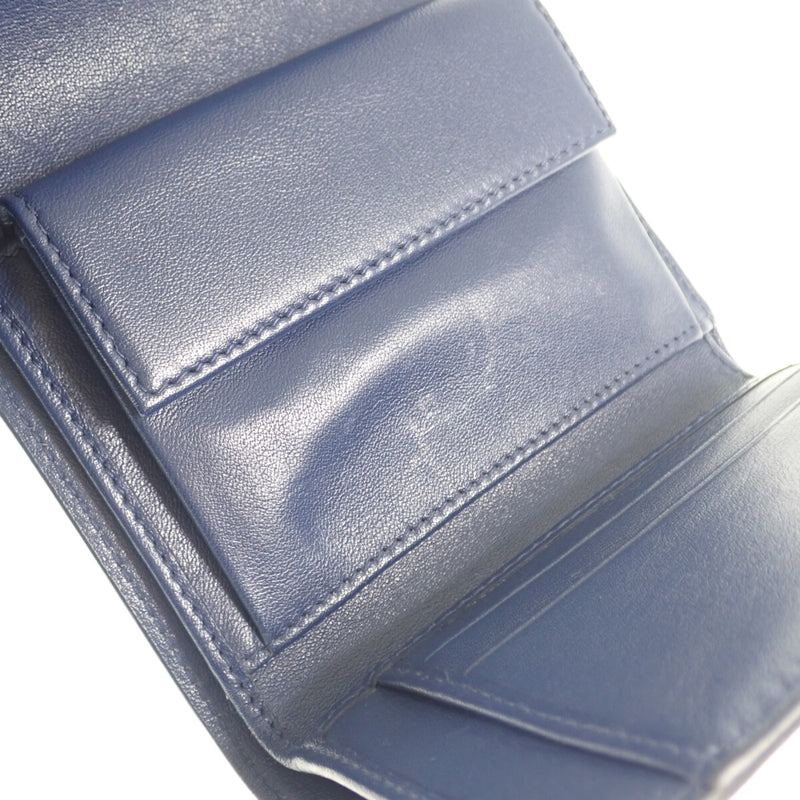 三つ折り財布 1MH840 VITELLO MOVE CO BLUETTE＋MALE バイカラー ブルー系