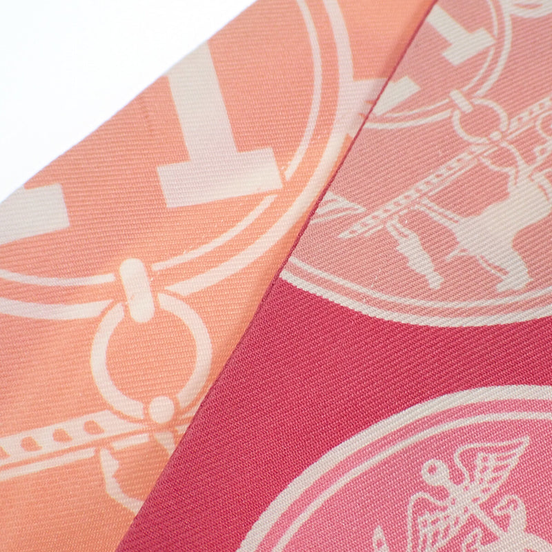 エクスリブリスの紙吹雪 ツイリー スカーフ シルク100％ ピンク ...