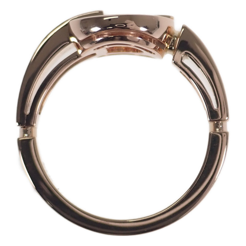 ブルガリ・ブルガリ オープンワークリング K18PG サイズ51 11号 ダイヤモンド マザーオブパール 指輪 【ISEYA】