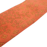 ツイリー スカーフ ロゴ シルク100％ オレンジ レディース 小物 ブランド アクセサリー【ISEYA】