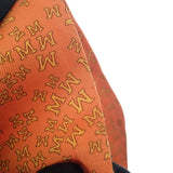 ツイリー スカーフ ロゴ シルク100％ オレンジ レディース 小物 ブランド アクセサリー【ISEYA】