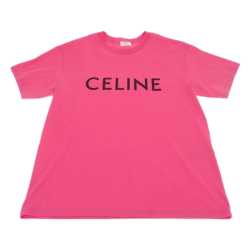 CELINE セリーヌ ホワイト 2XQ ロゴ ルーズTシャツ ホワイト XS